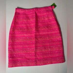 Lilly Pulitzer Vibrant Pink Pencil Skirt